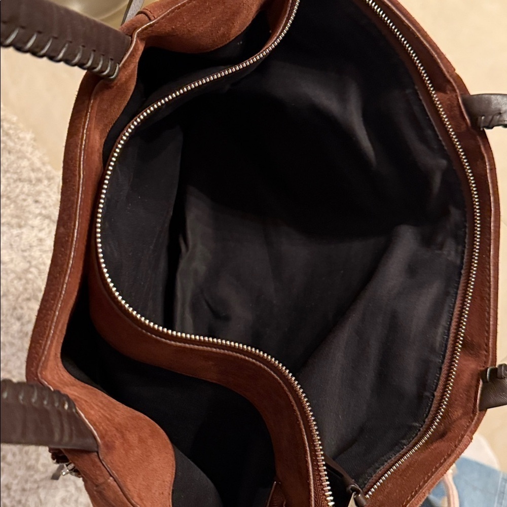 ALLSAINTS suede tote bag 12*18” - Picture 5 of 7